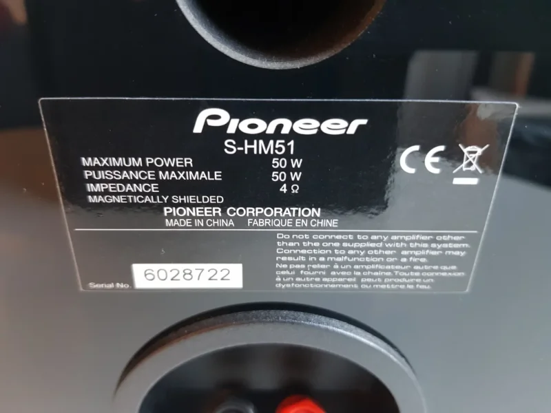 Pioneer H-SM51 Stativh&ouml;gtalare - Bild 12 av 14