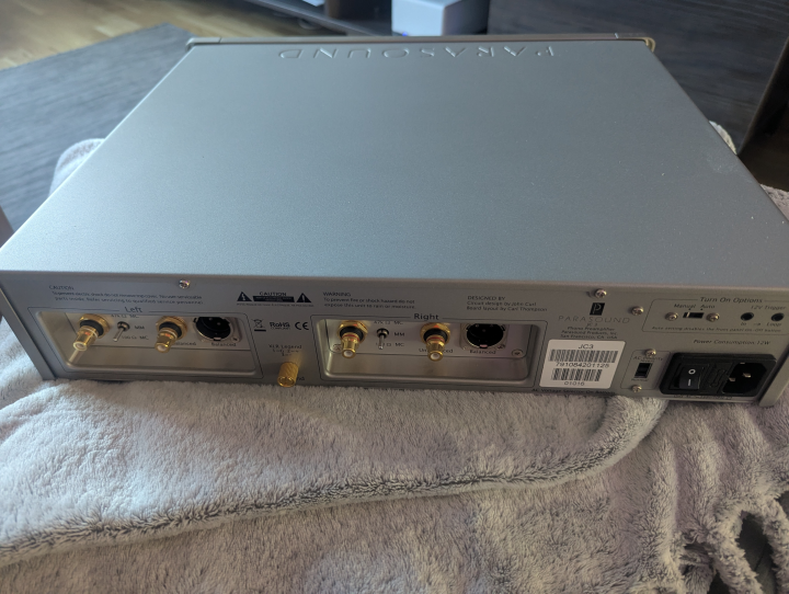 Parasound JC3 RIAA/Phono 