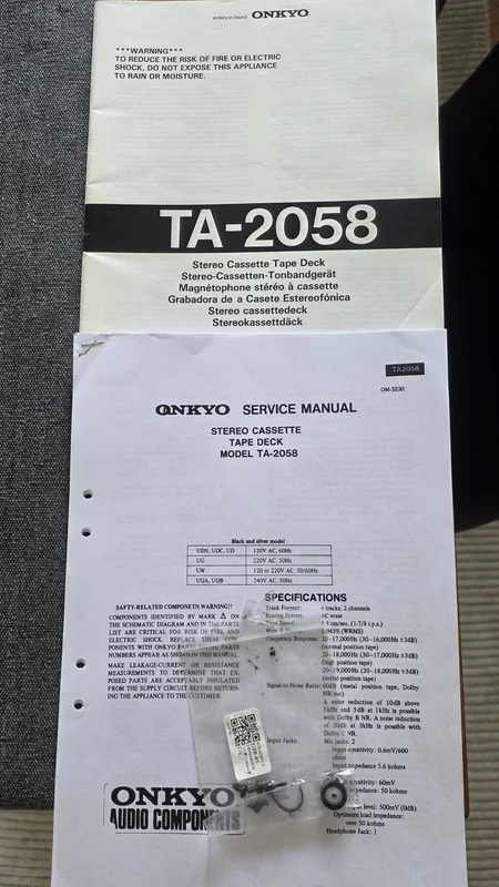 Onkyo Integra TA-2058 Kassettd&auml;ck  - Image 4 of 4