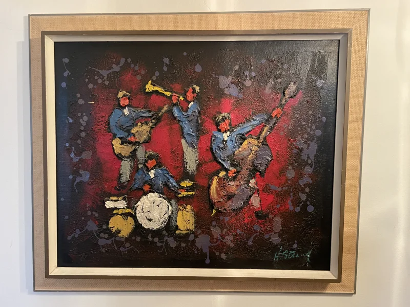 Musik, oljem&aring;lning - Bild 1 av 1