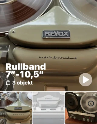 3 Revox med högtalare F-36, G36, A77 alla i toppskick 3 Revox med högtalare F-36, G36, A77 alla i toppskick