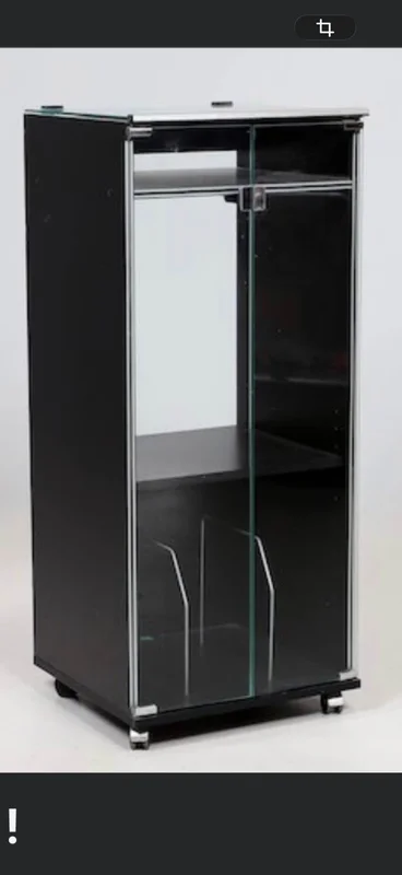 Stereorack m glasd&ouml;rr/d&ouml;rrar - Bild 1 av 2