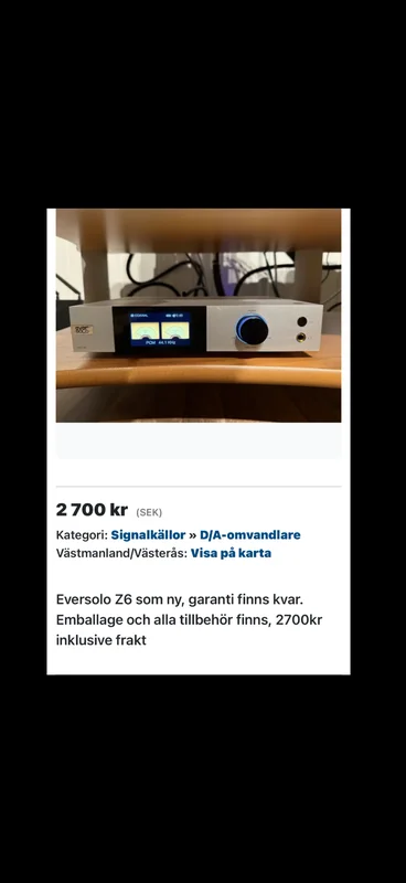 Eversolo Z6 Eversolo Z6 - Bild 1 av 1