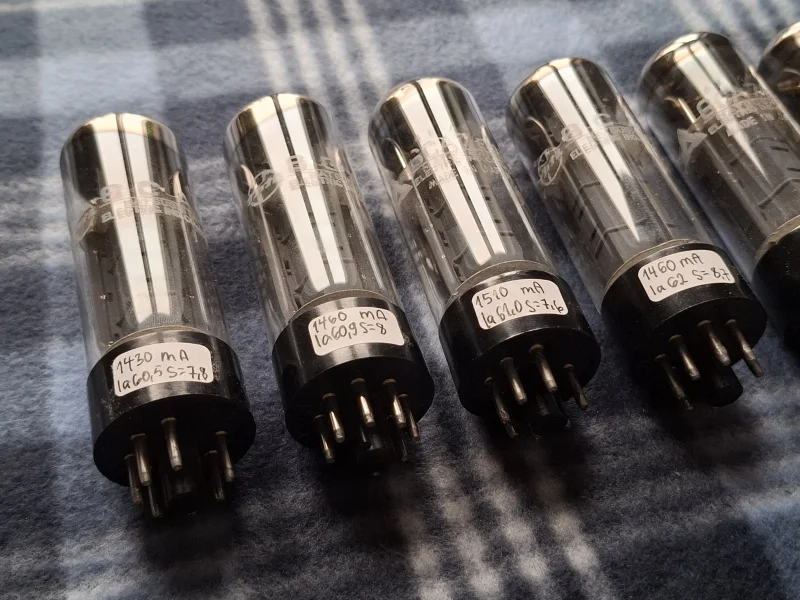 Matsushita 6CA7 (EL34) Made in Japan Begagnade (matchad quad) + 2 - Bild 6 av 7