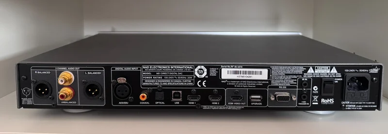 NAD M51 Direct Digital DAC &ndash; Masters Series &ndash; silver - Bild 2 av 4