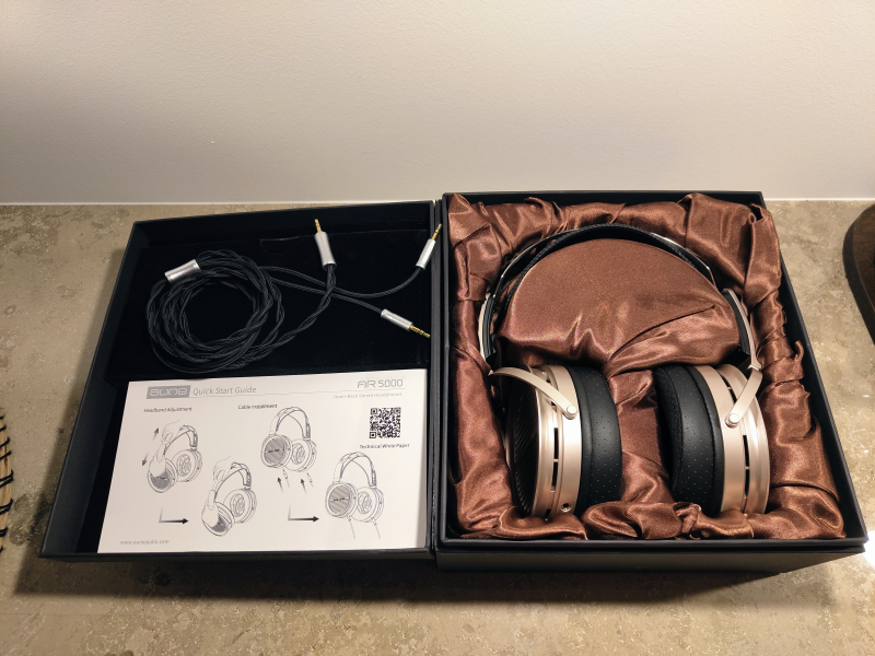 Aune AR5000 – Öppna dynamiska hörlurar i nyskick – Kompletta Aune AR5000 – Öppna dynamiska hörlurar i nyskick – Kompletta - Bild 2 av 6