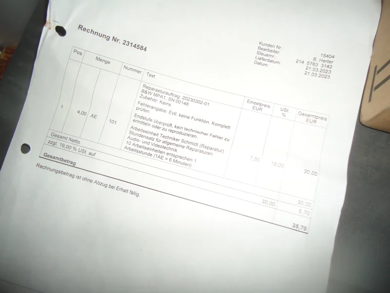 B&W MPA 1 monoblock / MosFet / Bowers&Wilkins MPA-1 B&W MPA 1 monoblock / MosFet / Bowers&Wilkins MPA-1 - Bild 7 av 8