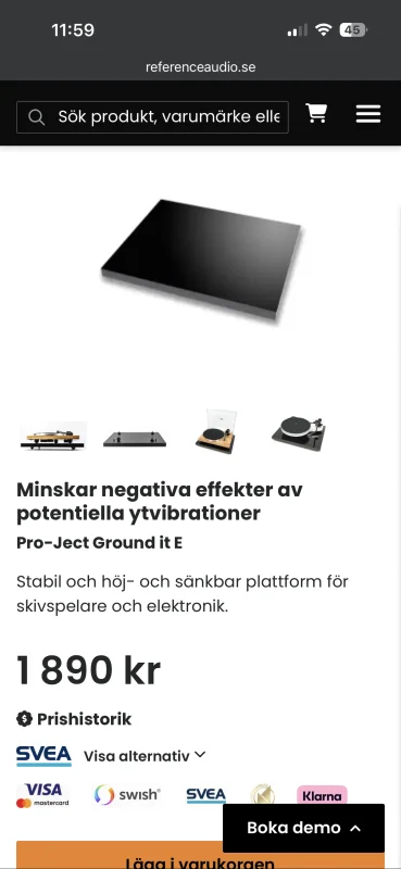 Pro-ject ground it e skivspelarplattform - Bild 2 av 2
