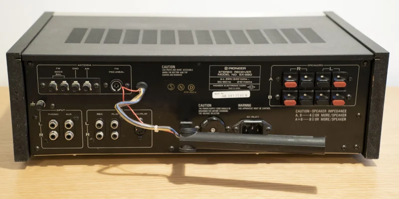 Pioneer SX-590 AM/FM Stereo Receiver (1978-80) - Bild 4 av 5