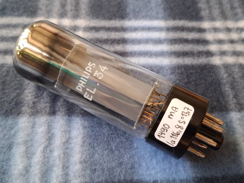 EL34 Philips / Mullard XF4 &ndash; Matchad kvartett (NOS) - Bild 4 av 6