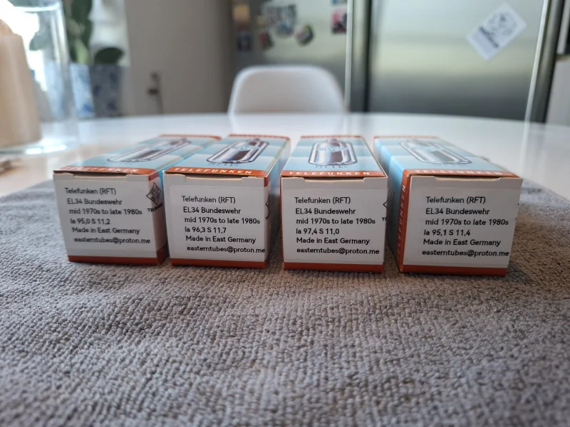 EL34 Telefunken (RFT) matchad kvartett - Bild 6 av 6