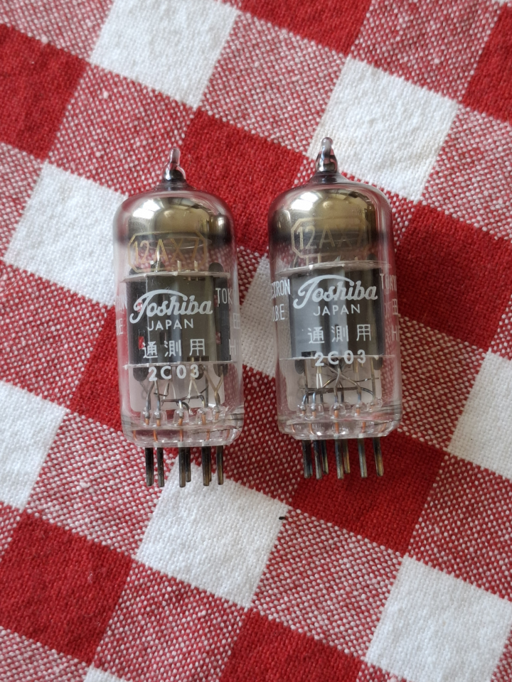 12AX7 ECC83 Toshiba Hi-S Radio rör NOS/NIB Japan