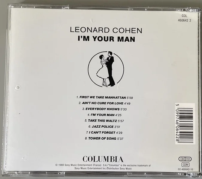 Leonard Cohen, "I'm Your Man" (CD) Leonard Cohen, "I'm Your Man" (CD) - Bild 3 av 3