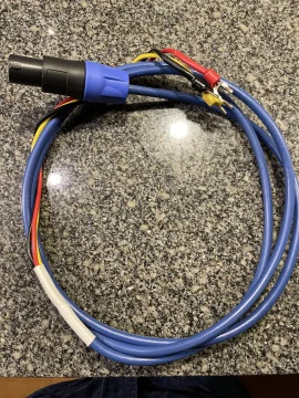 REL BASSLINE BLUE SUBWOOFERKABEL