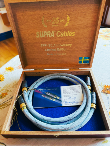 Supra Cables EFF-ISL 25-Anniversary Limited Edition, tillfälle!