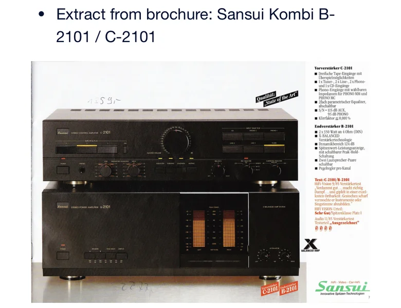 Sansui C-2101 försteg Sansui C-2101 försteg - Bild 4 av 4