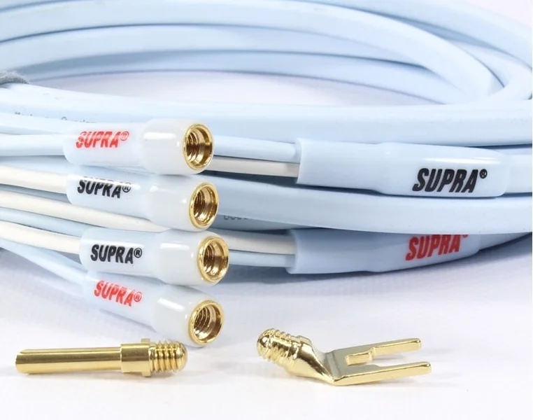 Supra PLY 3.4 Combicon, h&ouml;gtalarkabel stereopar 2x2 meter vit - Bild 2 av 2
