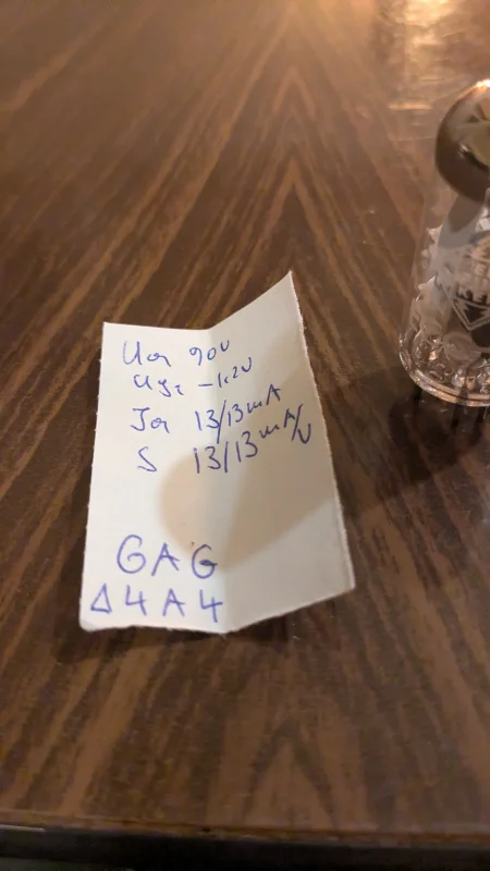 Matched quad Telefunken/Phillips ECC88 - Bild 6 av 9