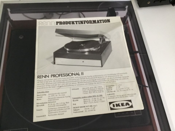 Ikea skivspelare från 1971