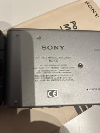 Digital Recording minidisc sony