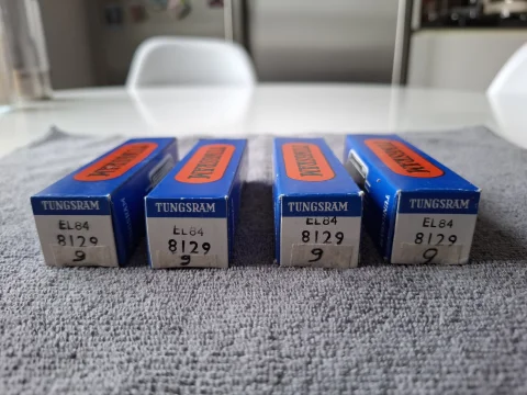 EL84 Tungsram Matchad kvartett NIB NOS 1981 Radiorör EL84 Tungsram Matchad kvartett NIB NOS 1981 Radiorör