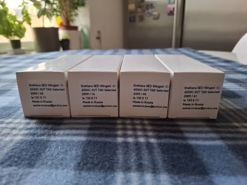 6550 (KT88) Svetlana Winged =C= NOS Matchad kvartett (TAD) - Bild 1 av 7