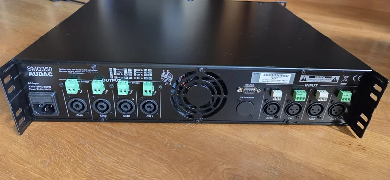 Audac SMQ350 (4x350w) med DSP Audac SMQ350 (4x350w) med DSP - Image 2 of 3