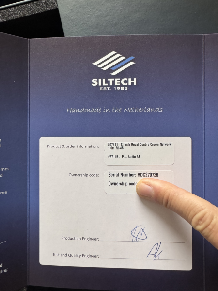 Siltech Siltech Double Crown Ethernet (RJ45) - 1 meter - Bild 5 av 5