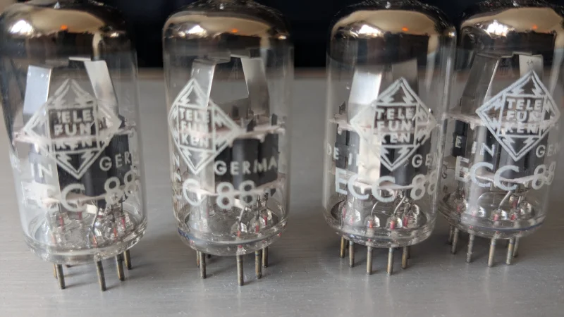 Matched quad Telefunken/Phillips ECC88 - Bild 3 av 9