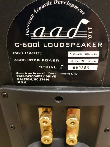 AAD C-600i Högtalare made in USA - Bild 17 av 18