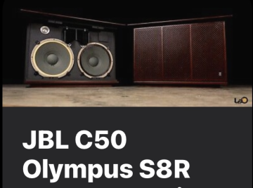 JBL C50 Olympus S8R - Nyrenoverade 