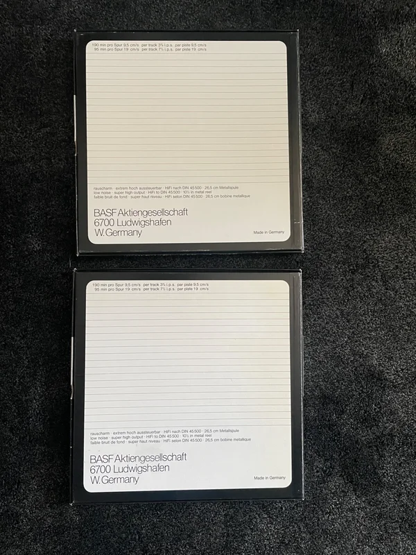 2 x BASF LPR35 p&aring; Original 10" metallspole - Bild 3 av 3