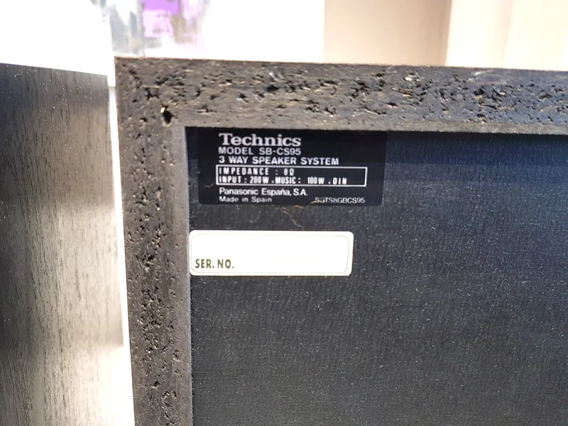 TECHNICS SB-CS95 H&ouml;gtalare - Bild 13 av 14