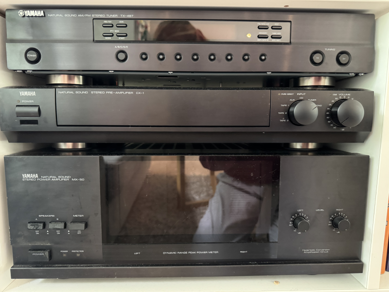 Steriopaket (alternativt försäljning enskilda apparater), Yamaha preamplifier CX-1, amplifier MX-50, Steriopaket (alternativt försäljning enskilda apparater), Yamaha preamplifier CX-1, amplifier MX-50, - Bild 1 av 7