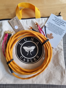 Luna cables orange högtalarkablar 