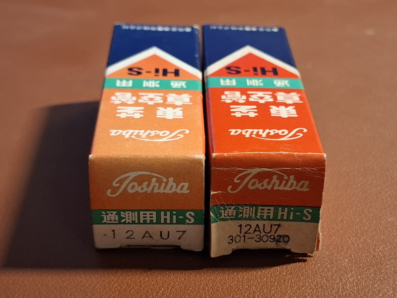 12au7 / Ecc82 Toshiba Hi-S. NOS Matchat Par - Bild 1 av 7