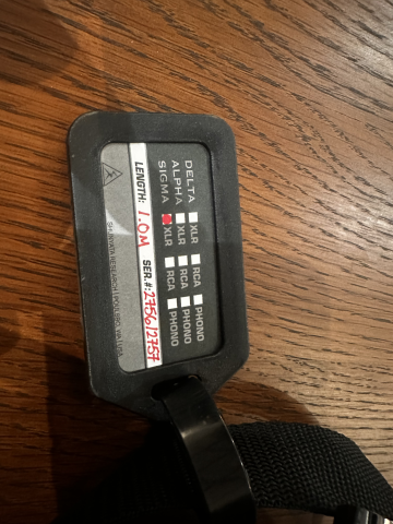 Shunyata Sigma XLR 1m
