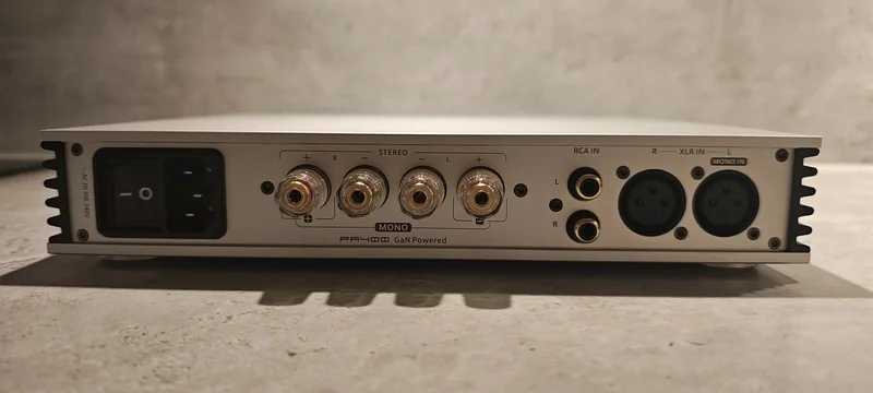 SMSL PA400 silver GaN stereof&ouml;rst&auml;rkare, 2x 250W - Bild 3 av 6