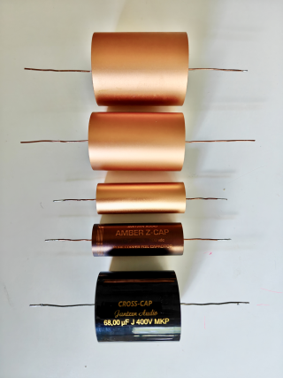 Säljer kondensatorer Jantzen Amber Z-Cap och Jantzen Cross Cap
