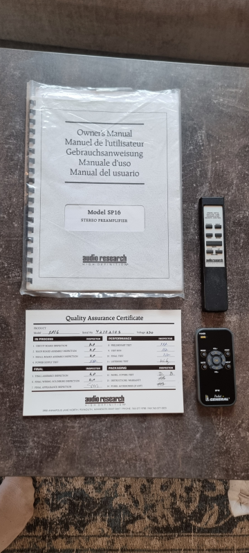 Audio Research SP16 med Phono.