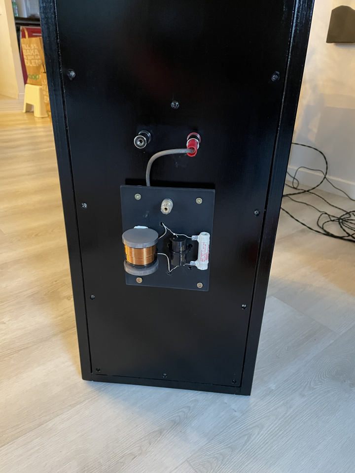 Fullrange högtalare med  Tangband W8-1808 i MLTL kabinett 