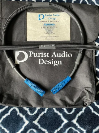 PURIST AUDIO DESIGN AQUEOS DIAMOND REVISION XLR PURIST AUDIO DESIGN AQUEOS DIAMOND REVISION XLR