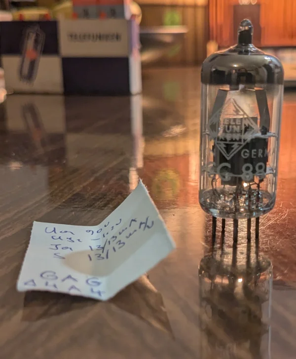 Matched quad Telefunken/Phillips ECC88 - Bild 7 av 9