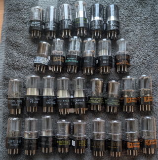 6SN7 audiofilrör säljes!