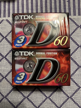 TDK D60 kassett 3-pack 