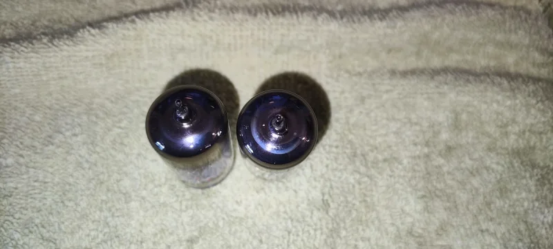 Matchat par Brimar ECC81 black plate NOS tillverkade &aring;r 60! - Bild 4 av 4