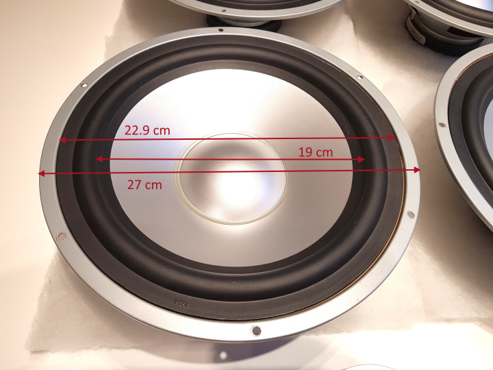 Högtalarelement 4 st 10 tum woofer + 2 Diskanter