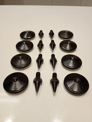 Spikes + golvskydd (M6-gänga)