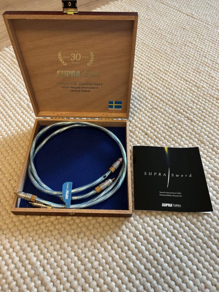 Supra Sword Excalibur RCA kabel 0.8m