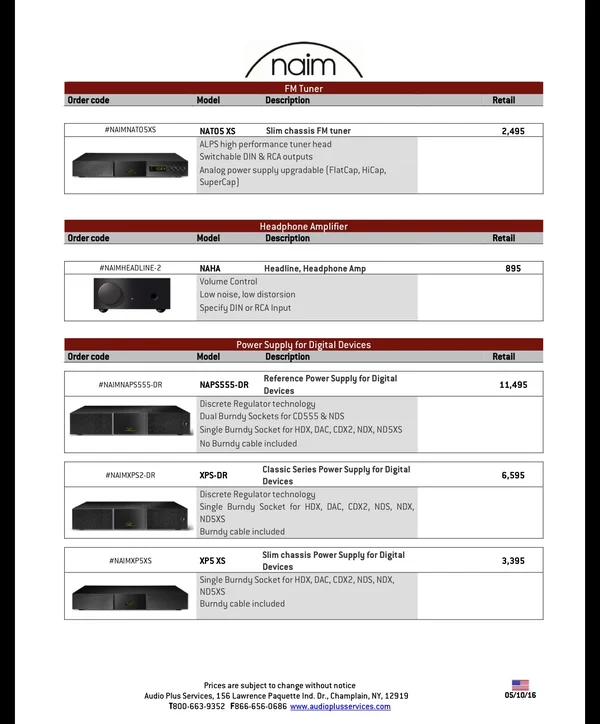 Naim NAT05 XS Naim NAT05 XS - Bild 1 av 3